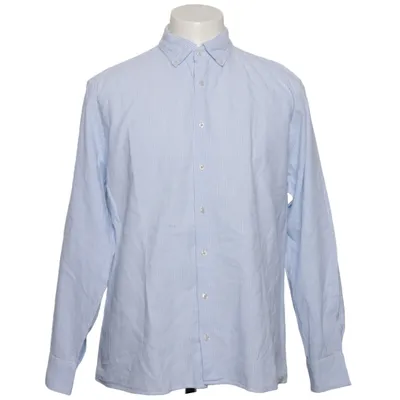 Chemise (Bleu, Blanc) de Nils Sundström Coton, Lin
