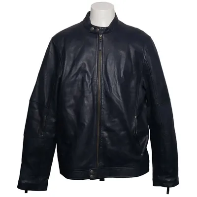 Leather jacket (Blue) from Calamar Leather, Polyester
