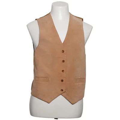 Gilet en cuir (Marron) de Private Label Acétate, Daim