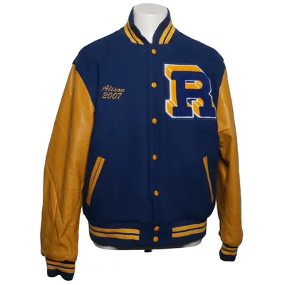Varsity-jack (Classic) van Rennoc Leer, Polyamide, Polyester, Wol