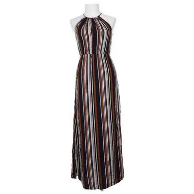 Maxi jurk (Zwart, Meerkleurig) van Tom Tailor Denim Viscose