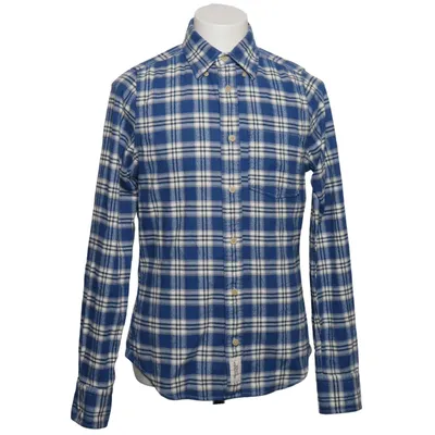 Flannel shirt (Blue, White) from Abercrombie & Fitch Cotton