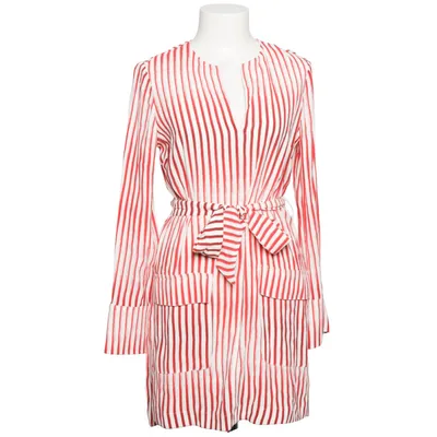 Omlottklänning (Röd, Vit) från Adolfo Dominguez Elastan, Polyester, Viskos