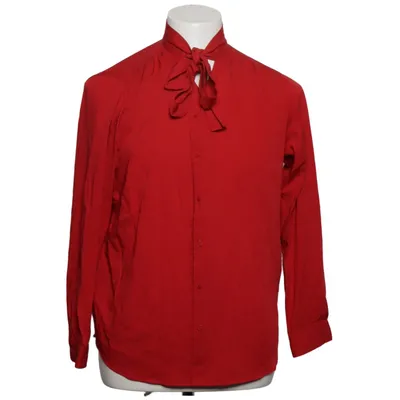 Blouse lavallière (Rouge) de Uniqlo Polyester, Viscose