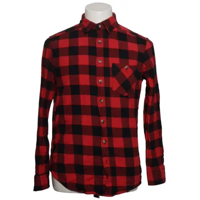Flannel skjorte (Rød, Sort) fra Identic Man Bomuld