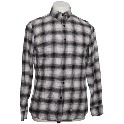 Flannel skjorte (Sort, Hvid) fra Harmony Bomuld