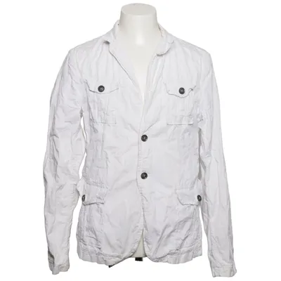 Blazer (White) from Scotch Cotton, Metallic fiber