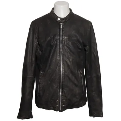 Biker jacket (Biker 968) from Goosecraft Cotton, Leather, Polyester