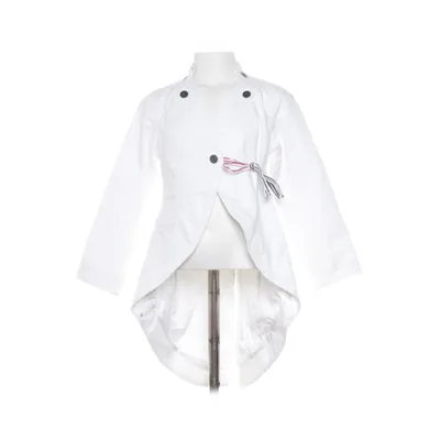 Tailcoat jacket (White) Cotton, Viscose
