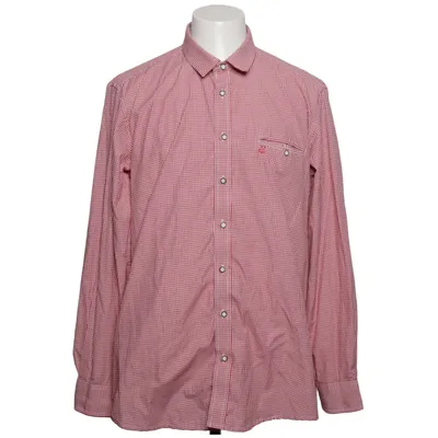 Chemise (Rouge, Blanc) de Fuchs Trachtenmoden Coton