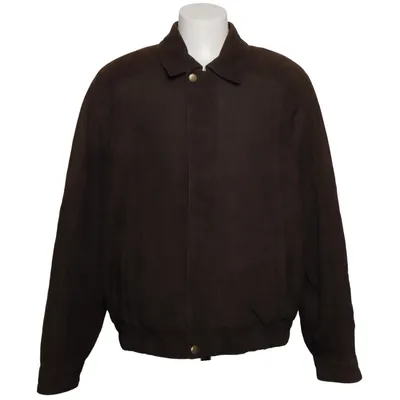 Läderjacka (Brun) från JOOP! Skinn, Polyester, Viskos