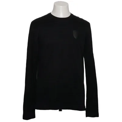 Langærmet t-shirt (Sort) fra Bikkembergs Bomuld, Polyamid