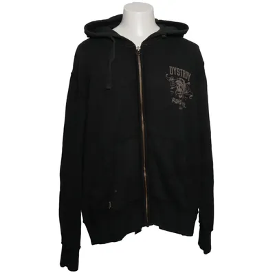 Sweat à capuche (Noir) de Destroy Coton, Polyester