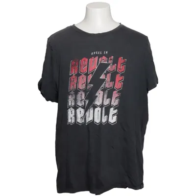 T-shirt (Grå, Röd) från ONLY Carmakoma Ekologisk bomull