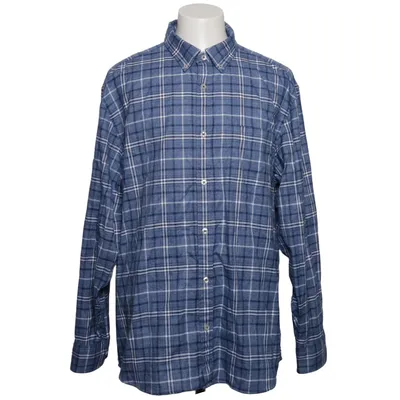 Flannel shirt (Blue, White) from Charles Tyrwhitt Cotton