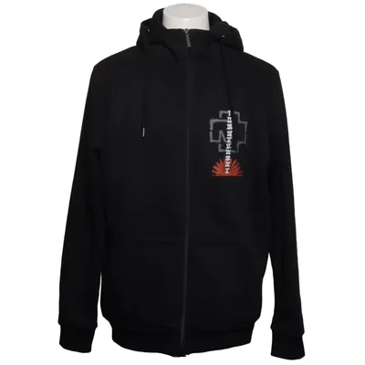 Hoodie (Black) from Rammstein Cotton, Polyester
