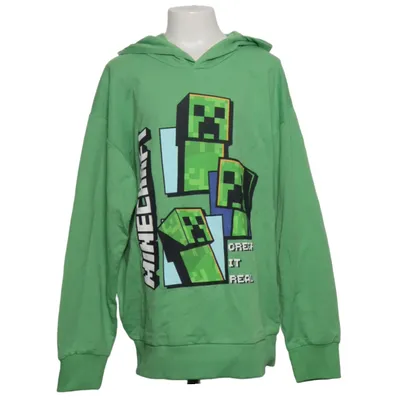 Huvtröja (Grön, Flerfärgad) från Minecraft Bomull, Polyester