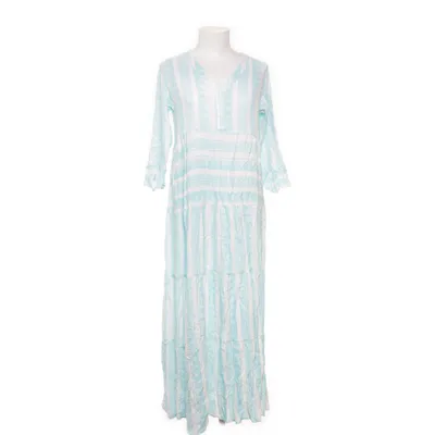 Strandkjole (Blå, Hvid) fra Jean Pascale Viscose