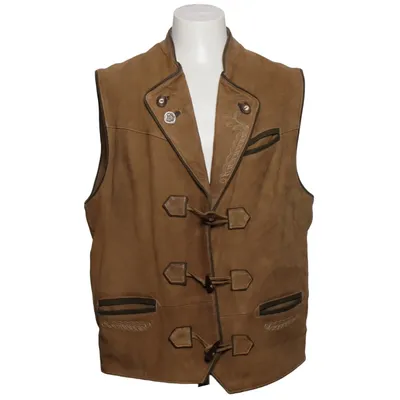 Läderväst (Beige) från Canda Skinn, Polyester