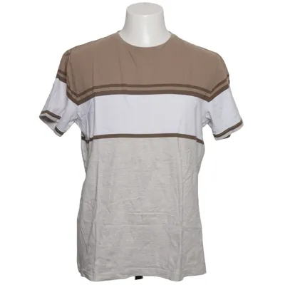 T-shirt (Brown, White, Gray) from Denim & Flower Cotton