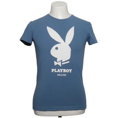 T-shirt (Blå, Vit) från Playboy Bomull