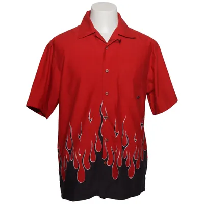 Kortærmet skjorte (Rød, Sort, Hvid) fra Billabong Polyester