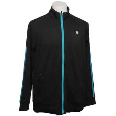 Sports jacket (Black, Blue) from K-Swiss Elastane, Polyester