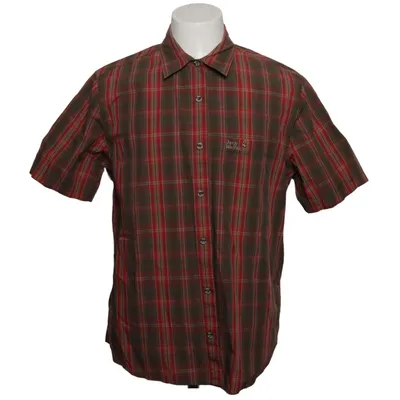 Short sleeve shirt (Red, Gray) from Jack Wolfskin Organic cotton