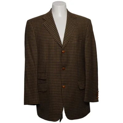Blazer (Beige, Blue) from Desch Viscose, Wool