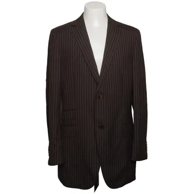 Blazer (Marron) de E. Thomas Cupro, Laine