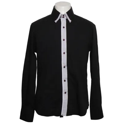 Chemise (Noir, Blanc, Multicolore) de Re Camicia Coton, Élasthane