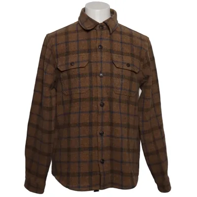 Flannel shirt (Brown) from Octobre Éditions Cotton, Wool
