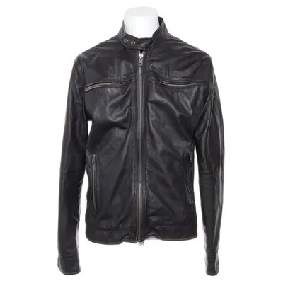 Leather jacket (Black) from Superdry Leather, Polyester