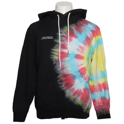 Hoodie (Black, Multicolored) from Purple Brand Cotton
