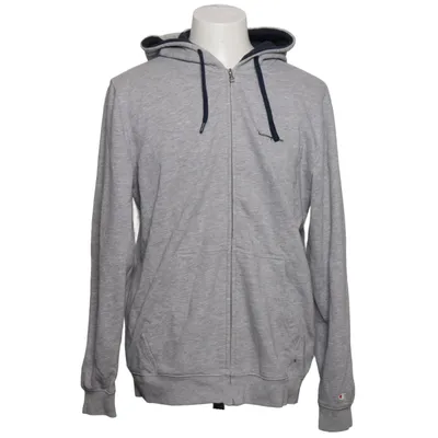 Hoodie (Gray, Blue) from Champion Cotton, Polyester, Viscose