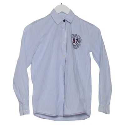 Shirt (Blue, White) from Napapijri Cotton