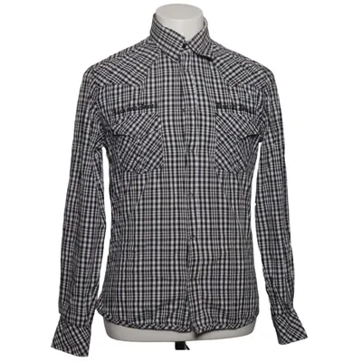Flannel skjorte (Sort, Hvid) fra Jack & Jones Vintage Denim Bomuld