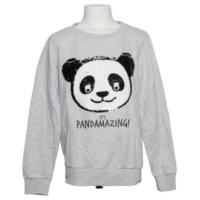 Sweatshirt (Gray, Black, White) from Page One Young Cotton, Polyester