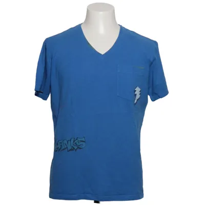 T-shirt (Blue, Multicolored) from Daniele Alessandrini Cotton