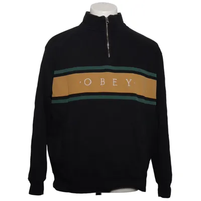 Sweatshirt (Black, Yellow, Green) from Obey Cotton, Polyester