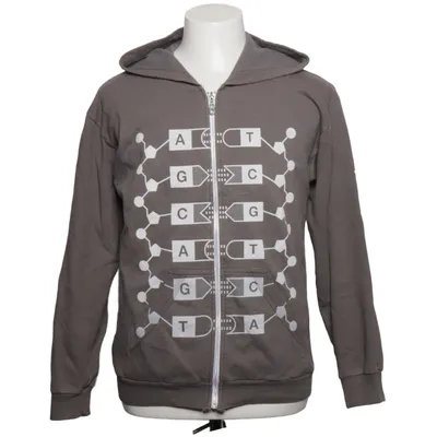 Huvtröja (Grå) från Anvil Bomull, Polyester