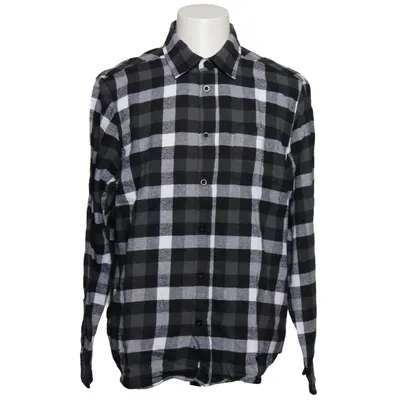 Flannel skjorte (Grå, Hvid, Sort) fra 9th Avenue Bomuld