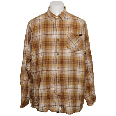 Flannel shirt (Brown, White) from Engelbert Strauss Cotton