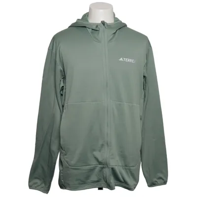 Træningsjakke (Grøn) fra Adidas Elastan, Polyester