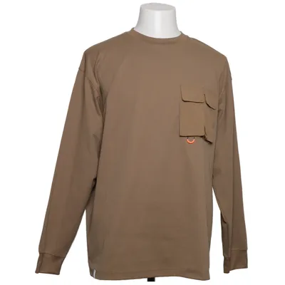 Long sleeve T-shirt (Brown) from Li-Ning Elastane, Polyester