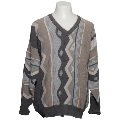 Sweater (Grå, Blå, Beige, Flerfarvet) fra Angelo Litrico Akryl, Bomuld