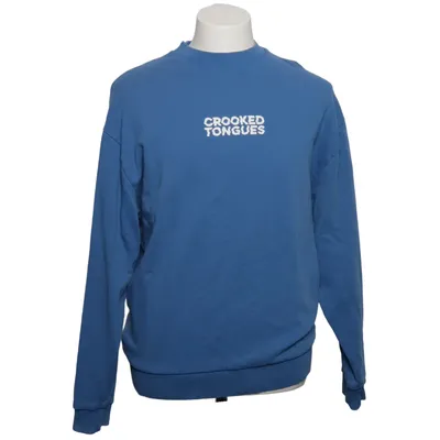 Sweatshirt (Blue) from Crooked Tongues Cotton, Elastane