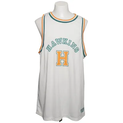 Basketbalshirt (Wit, Groen, Oranje) van Stranger Things Polyester