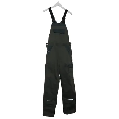 Hängselbyxor (Grön, Svart) från Fristads Kansas Bomull, Polyester