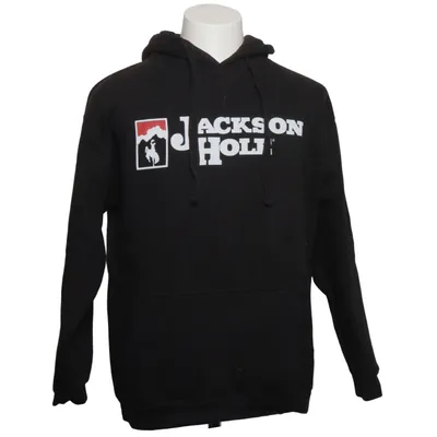 Sweat à capuche (Noir) de Jackson Hole Coton, Polyester